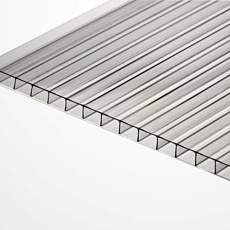 Сотовый поликарбонат 4*6000*2100 мм 0,7 прозрачный УФ GreenStone