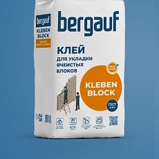 Bergauf Kleben Block Клей для укладки ячеистых блоков Зима 25 кг/56 шт
