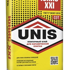 Юнис XXI 25 кг Клей плиточный для внут. работ
