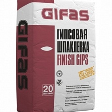 GIFAS Шпаклевка гипсовая финишная Finish Gips, 20кг